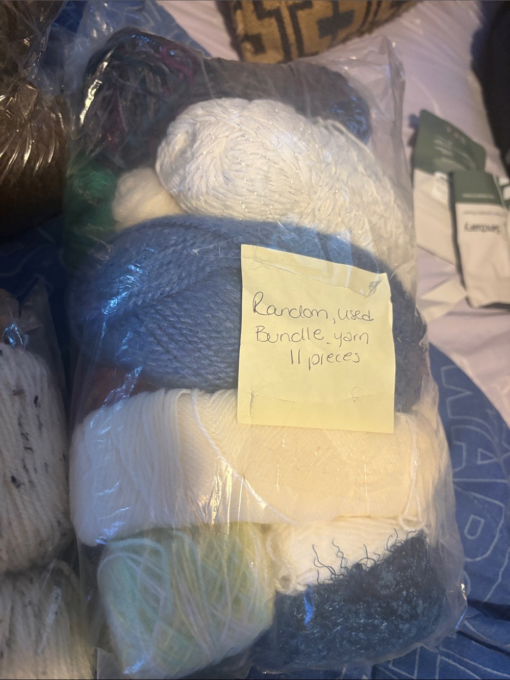 Natural Beige & Assorted Yarn Bundle - - Picture 6 of 6